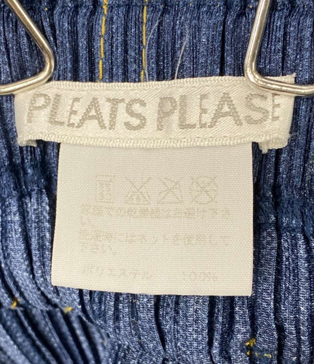 PLEATS PLEASE スカート ブルー デニム PP75-JG021 レディース SIZE 5 プリーツプリーズ