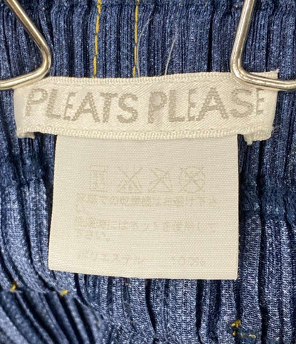 PLEATS PLEASE スカート ブルー デニム PP75-JG021 レディース SIZE 5 プリーツプリーズ