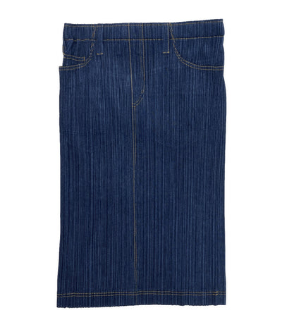 PLEATS PLEASE スカート ブルー デニム PP75-JG021 レディース SIZE 5 プリーツプリーズ