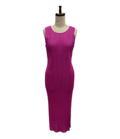 Pleats Please ノースリーブワンピース ピンク PP55-JH910 レディース SIZE 3 プリーツプリーズ