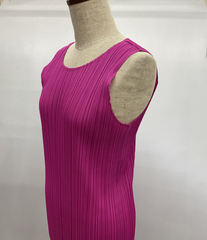 Pleats Please ノースリーブワンピース ピンク PP55-JH910 レディース SIZE 3 プリーツプリーズ