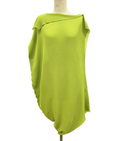 ISSEY MIYAKE ME ノースリーブワンピース ニット グリーン レディース SIZE - ミー イッセイミヤケ