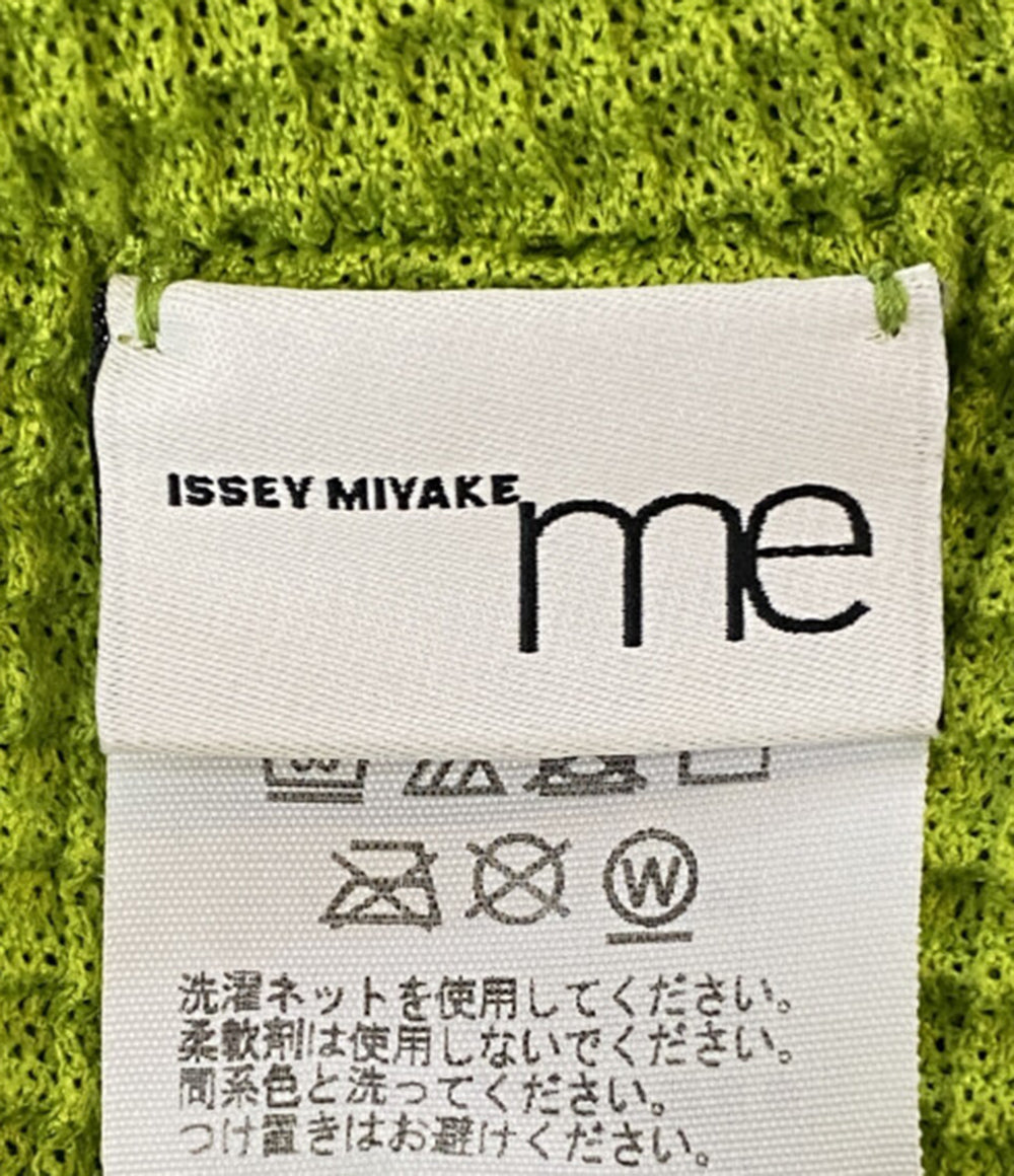 ISSEY MIYAKE ME ノースリーブワンピース ニット グリーン レディース SIZE - ミー イッセイミヤケ