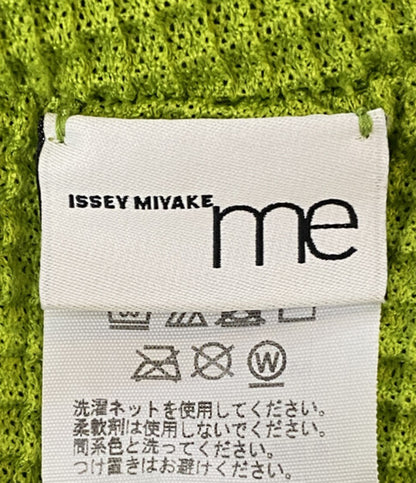ISSEY MIYAKE ME ノースリーブワンピース ニット グリーン レディース SIZE - ミー イッセイミヤケ