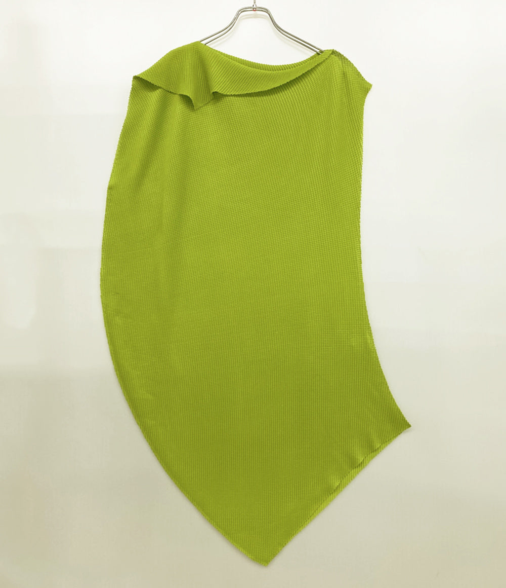 ISSEY MIYAKE ME ノースリーブワンピース ニット グリーン レディース SIZE - ミー イッセイミヤケ