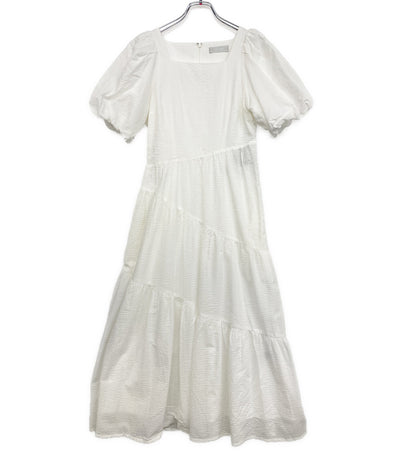 美品 CELFORD 半袖ワンピース 25SS スクエアネック CWFO252030 レディース SIZE 36 セルフォード