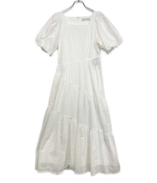 美品 CELFORD 半袖ワンピース 25SS スクエアネック CWFO252030 レディース SIZE 36 セルフォード