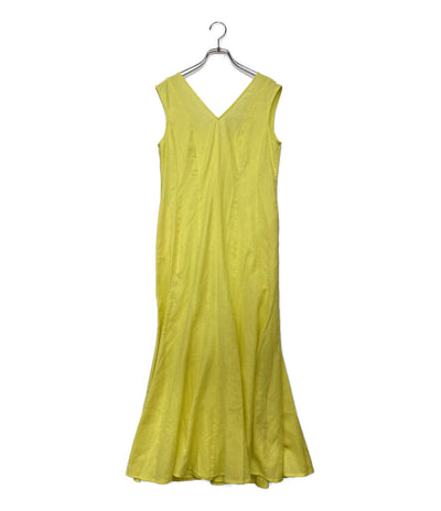 GRACE CONTINENTAL ノースリーブワンピース イエロー 24SS レディース SIZE 36 グレースコンチネンタル