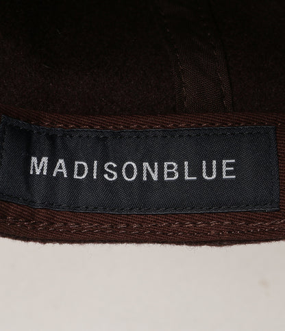 MADISONBLUE キャップ ブラウン パールビーズ レディース SIZE ONE SIZE マディソンブルー