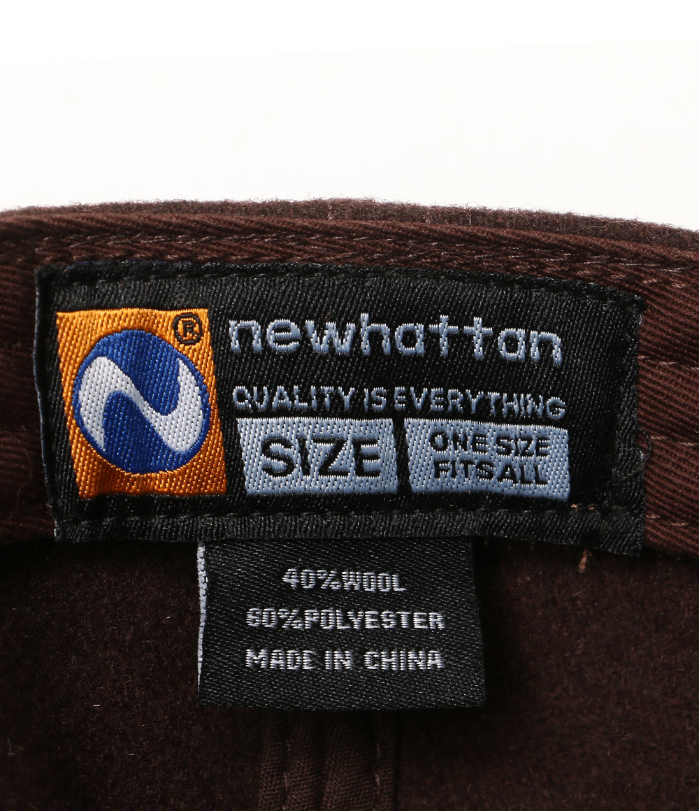 MADISONBLUE キャップ ブラウン パールビーズ レディース SIZE ONE SIZE マディソンブルー