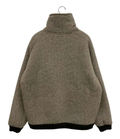 美品 MIU MIU コットンフリースジッパー ブルゾンジャケット 25AW ML1369 レディース SIZE 42 ミュウミュウ