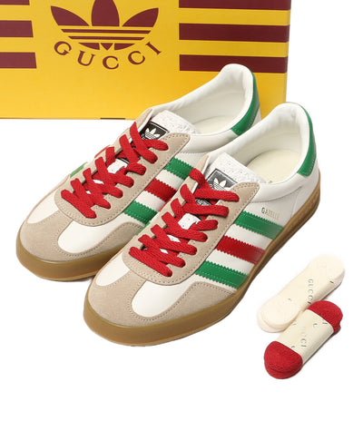 美品 GUCCI × adidas アディダス スニーカー GAZELLE 726488 レディース SIZE 23.5cm グッチ