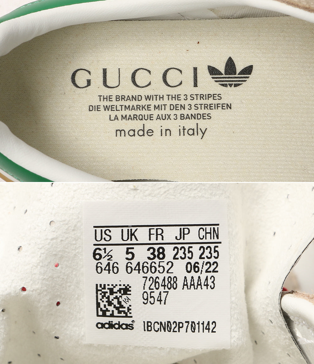 美品 GUCCI × adidas アディダス スニーカー GAZELLE 726488