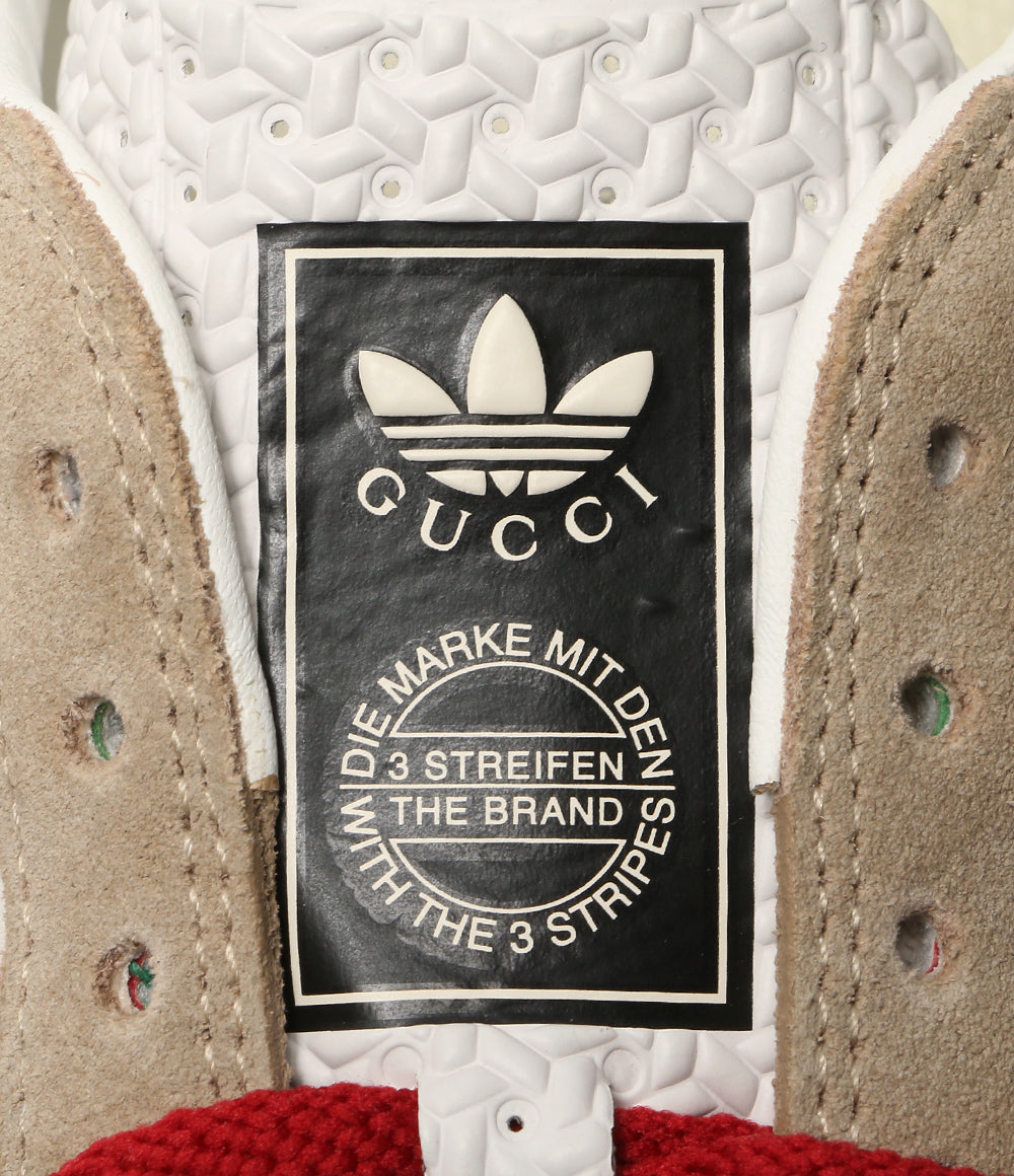 美品 GUCCI × adidas アディダス スニーカー GAZELLE 726488 レディース SIZE 23.5cm グッチ
