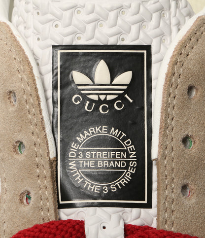 美品 GUCCI × adidas アディダス スニーカー GAZELLE 726488 レディース SIZE 23.5cm グッチ