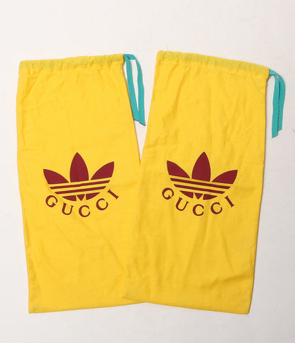 美品 GUCCI × adidas アディダス スニーカー GAZELLE 726488 レディース SIZE 23.5cm グッチ