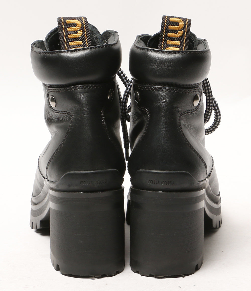 MIU MIU レースアップブーツ レディース SIZE 38 ミュウ ミュウ