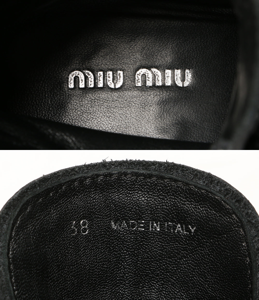 MIU MIU レースアップブーツ レディース SIZE 38 ミュウ ミュウ