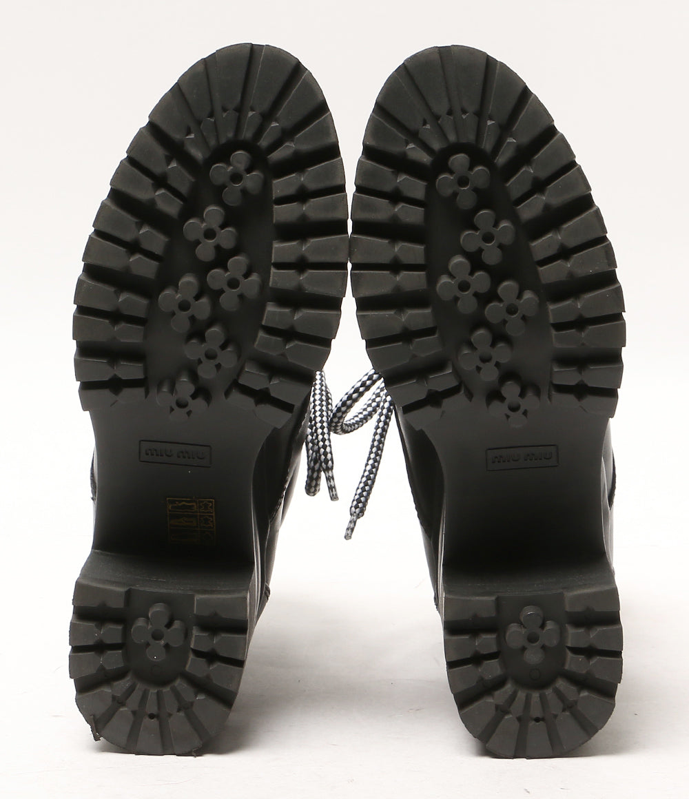MIU MIU レースアップブーツ レディース SIZE 38 ミュウ ミュウ