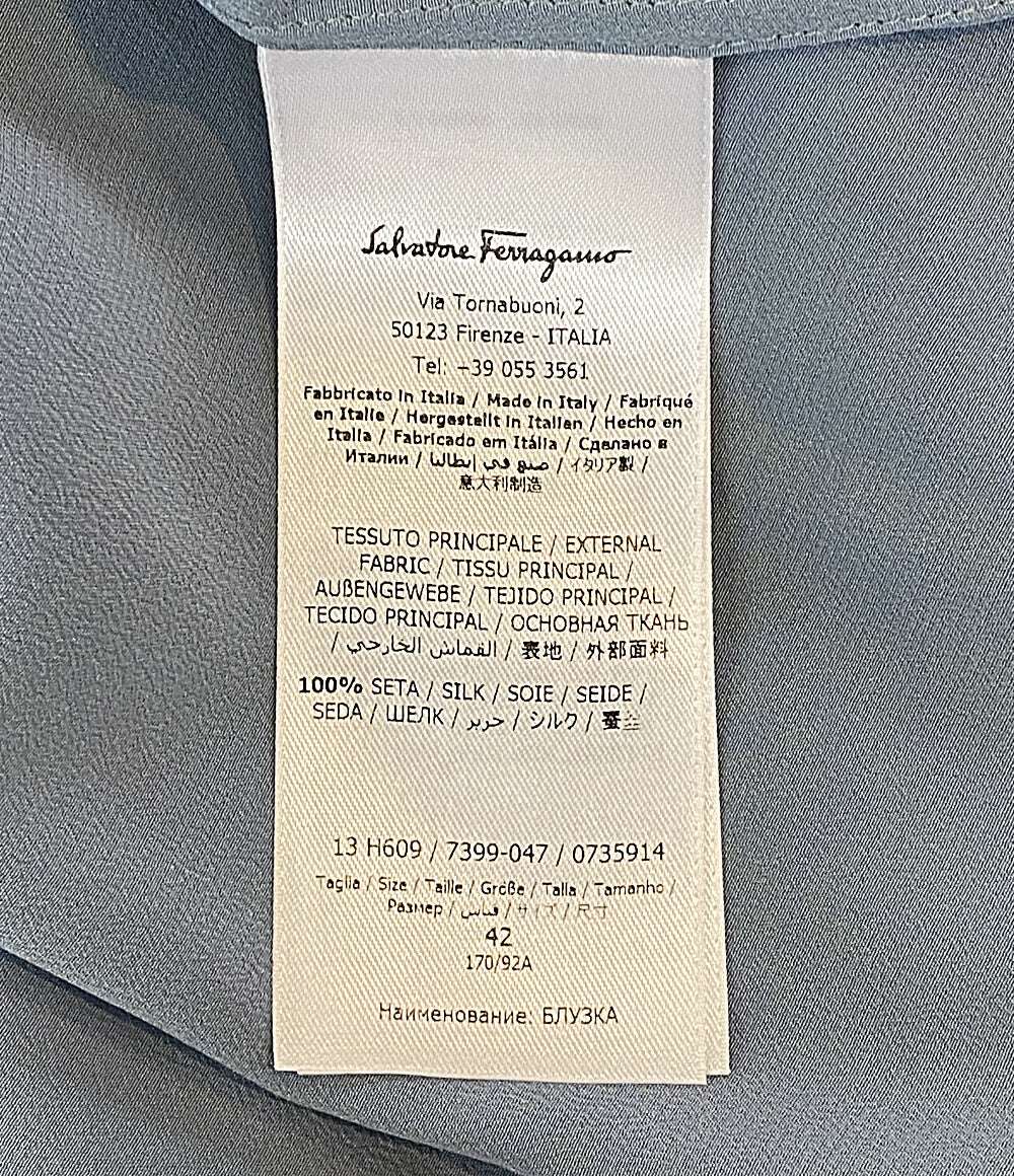 Salvatore Ferragamo スカーフ スカーフネック シルク100 13H609 メンズ SIZE 42 サルヴァトーレフェラガモ