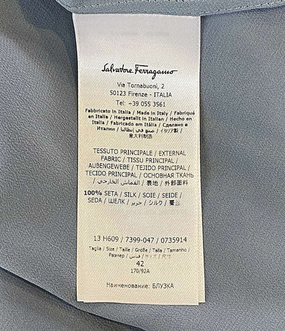 Salvatore Ferragamo スカーフ スカーフネック シルク100 13H609 メンズ SIZE 42 サルヴァトーレフェラガモ