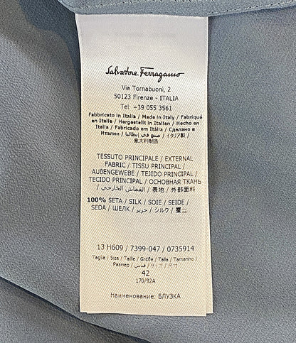 Salvatore Ferragamo スカーフ スカーフネック シルク100 13H609 メンズ SIZE 42 サルヴァトーレフェラガモ