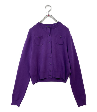 CABaN カーディガン 39-02-14-02002 パープル クルーネック レディース SIZE XS キャバン