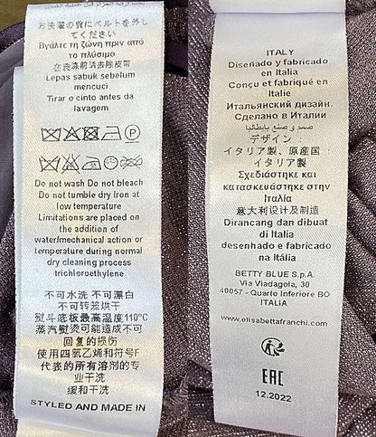ELISABETTA FRANCHI 長袖ワンピース ラメ ラベンダー AB40136E2 レディース SIZE 40 エリザベッタフランキ