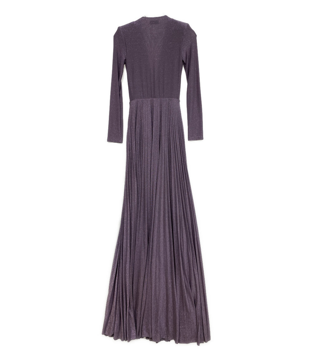ELISABETTA FRANCHI 長袖ワンピース ラメ ラベンダー AB40136E2 レディース SIZE 40 エリザベッタフランキ