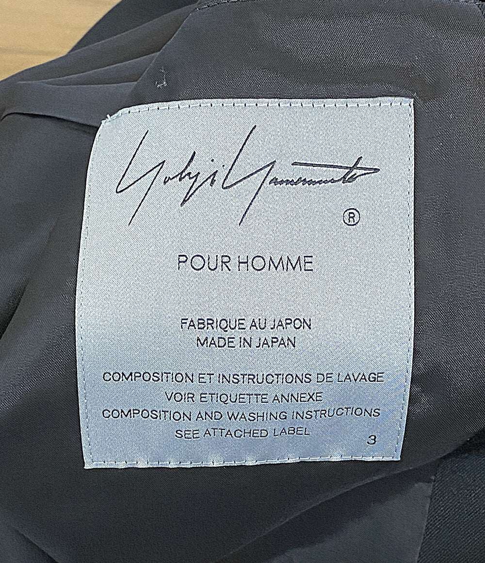 美品 YOHJI YAMAMOTO POUR HOMME テーラードジャケット 25-26AW HM-J30-114 メンズ SIZE 3 ヨウジヤマモトプールオム