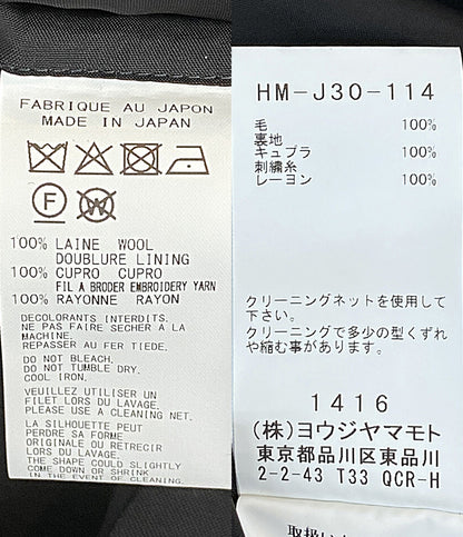 美品 YOHJI YAMAMOTO POUR HOMME テーラードジャケット 25-26AW HM-J30-114 メンズ SIZE 3 ヨウジヤマモトプールオム
