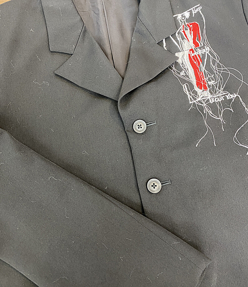 美品 YOHJI YAMAMOTO POUR HOMME テーラードジャケット 25-26AW HM-J30-114 メンズ SIZE 3 ヨウジヤマモトプールオム