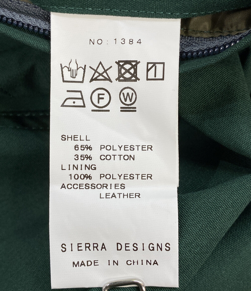 美品 SIERRA DESIGNS マウンテンパーカー 1384 グリーン ショート丈 レディース SIZE M シェラデザイン