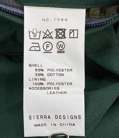 美品 SIERRA DESIGNS マウンテンパーカー 1384 グリーン ショート丈 レディース SIZE M シェラデザイン