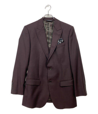 DOLCE & GABBANA テーラードジャケット G2FH5T ボルドー系 メンズ SIZE 44 ドルチェアンドガッバーナ