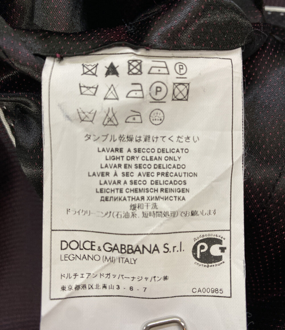 DOLCE & GABBANA テーラードジャケット G2FH5T ボルドー系 メンズ SIZE 44 ドルチェアンドガッバーナ