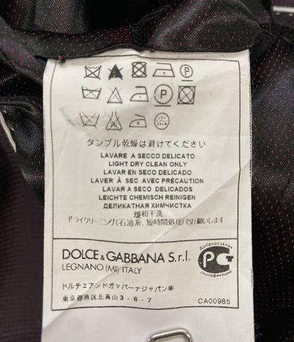DOLCE & GABBANA テーラードジャケット G2FH5T ボルドー系 メンズ SIZE 44 ドルチェアンドガッバーナ