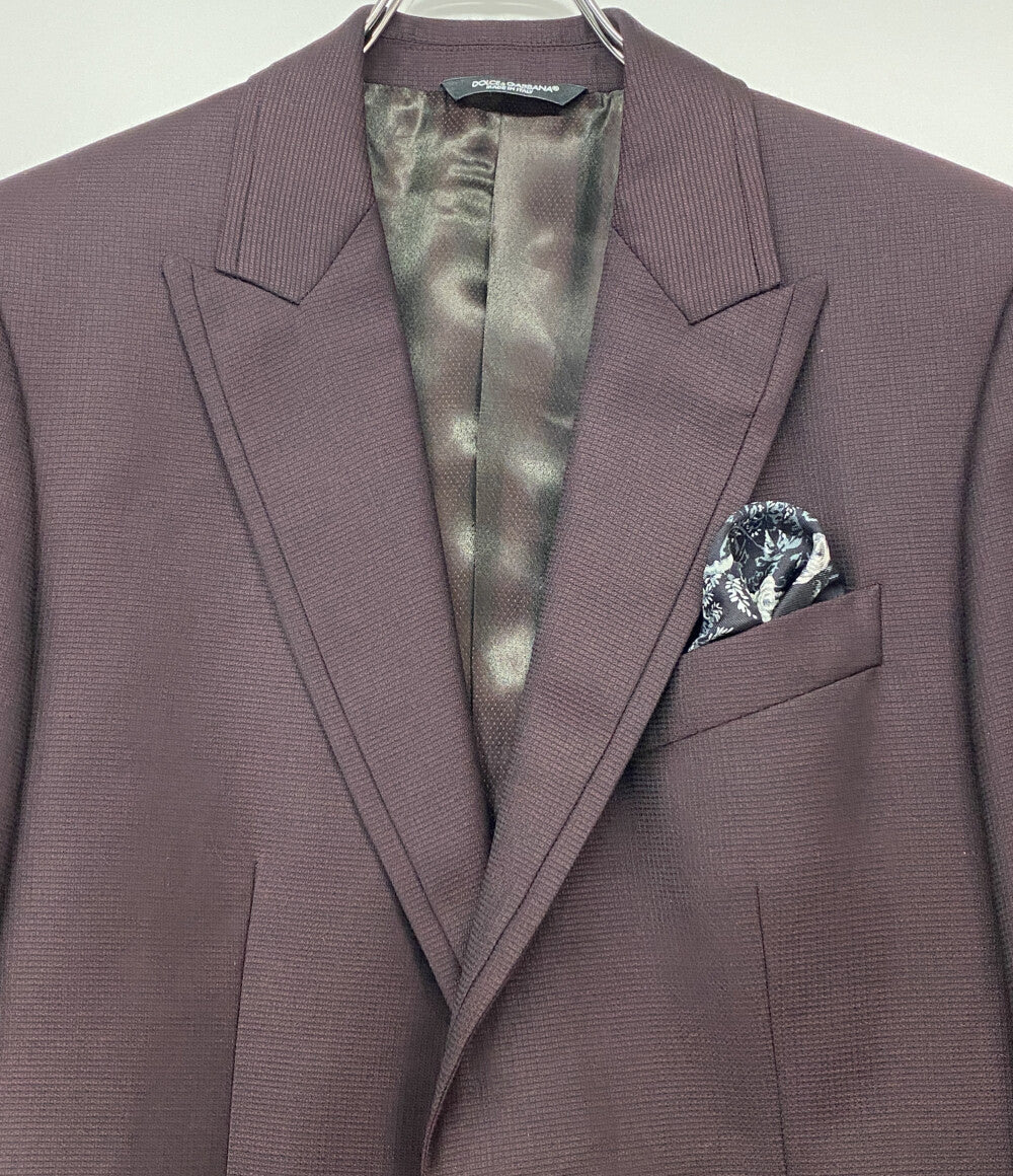 DOLCE & GABBANA テーラードジャケット G2FH5T ボルドー系 メンズ SIZE 44 ドルチェアンドガッバーナ