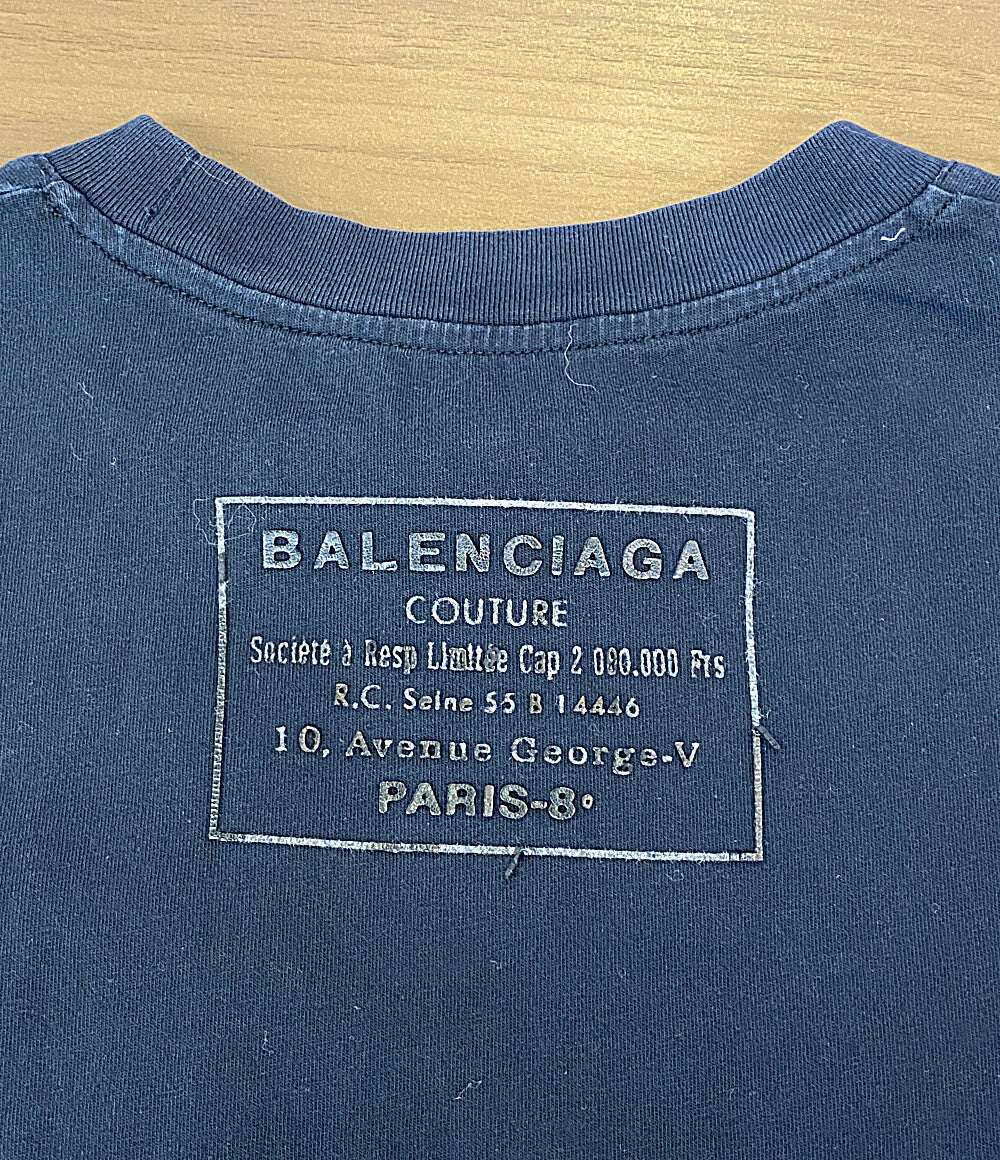 BALENCIAGA 半袖Ｔシャツ 背中ロゴ ブラック系 メンズ SIZE M バレンシアガ