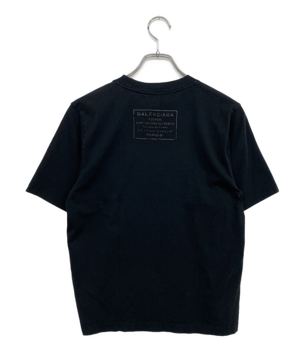未使用に近い バレンシアガ Tシャツ BB MODE ブラック 半袖 XLサイズ BALENCIAGA（バレンシアガ）の「Balenciaga - BB Mode Tシャツ - men