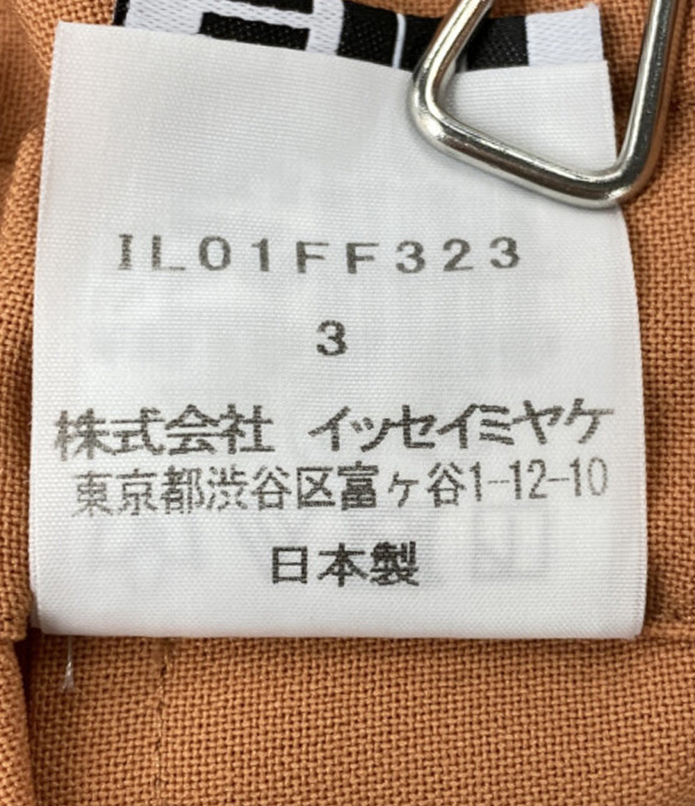 美品 ISSEY MIYAKE パンツ HOLE DRAPE PANTS 20ss IL01FF323 レディース SIZE 3 イッセイミヤケ