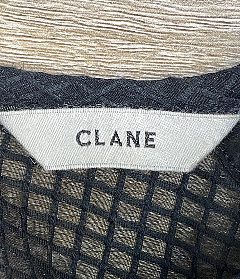 美品 CLANE 長袖Ｔシャツ パプスリーブチュニック 18122-4142 レディース SIZE 1 クラネ