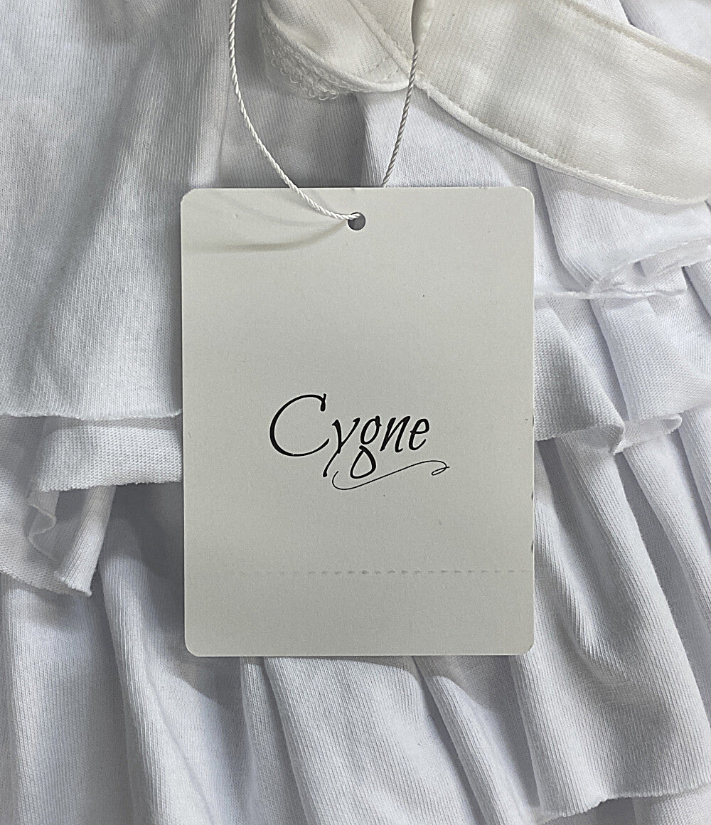 cygne シーニュ ノースリーブワンピース ラッフル CY2511-06-103 レディース SIZE F