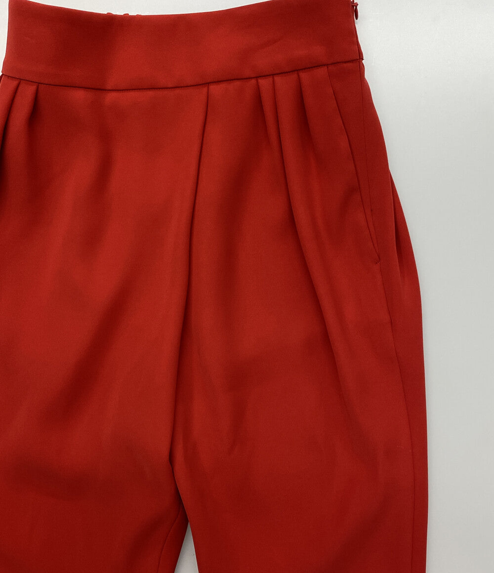YOKO CHAN パンツ ハイウエスト レッド YCP-523-123 レディース SIZE 36 ヨーコチャン