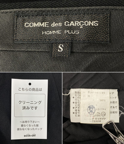 COMME des GARCONS HOMME PLUS ワイドパンツ ブラック PP-04014S メンズ SIZE S コムデギャルソンオムプリュス