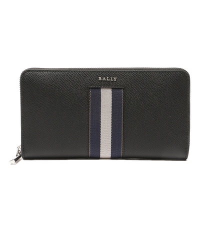 美品 BALLY 長財布 ネイビー ストライプ 6309716 メンズ バリー