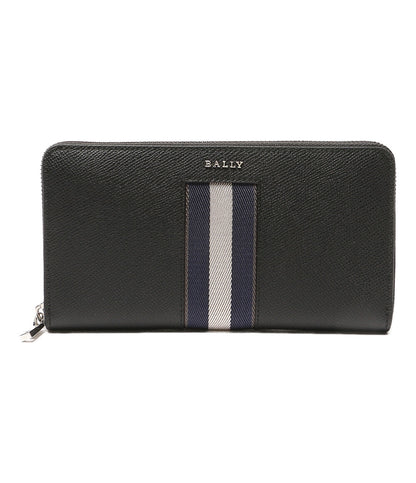 美品 BALLY 長財布 ネイビー ストライプ 6309716 メンズ バリー