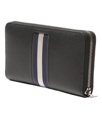 美品 BALLY 長財布 ネイビー ストライプ 6309716 メンズ バリー