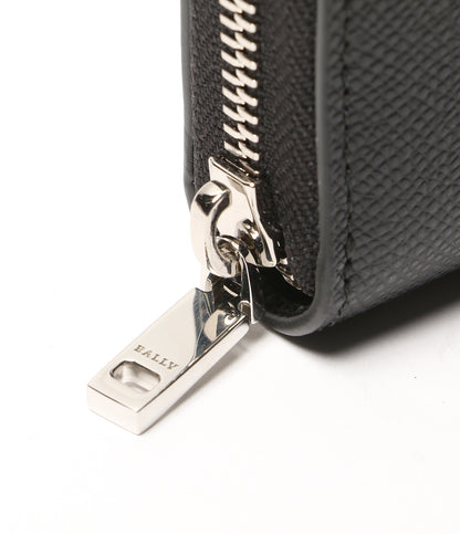 美品 BALLY 長財布 ネイビー ストライプ 6309716 メンズ バリー