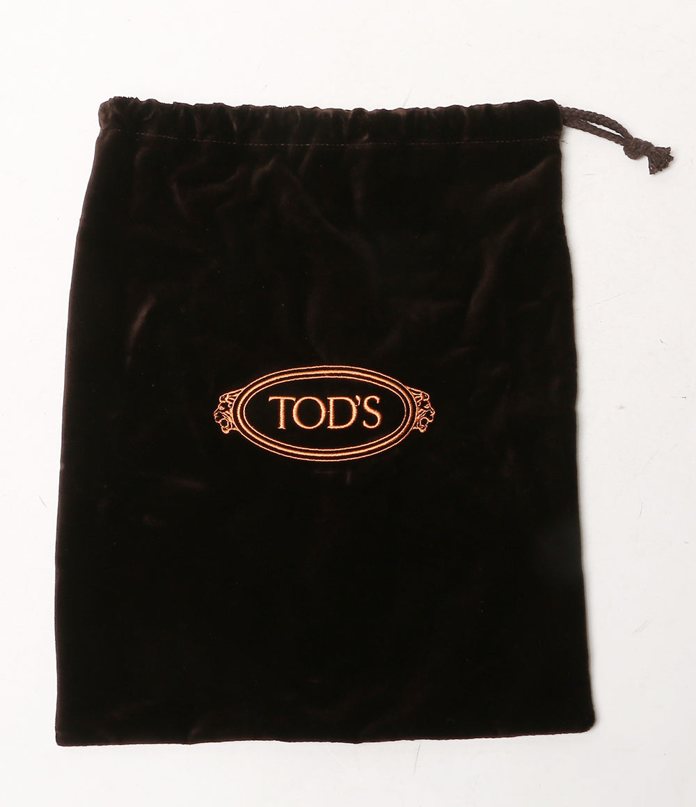 美品 TOD'S ローファー スウェード ドライビングシューズ レッド メンズ SIZE 4.5 トッズ
